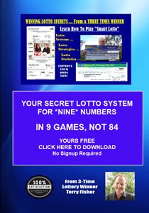 Winning Lotto System 9 Secrets